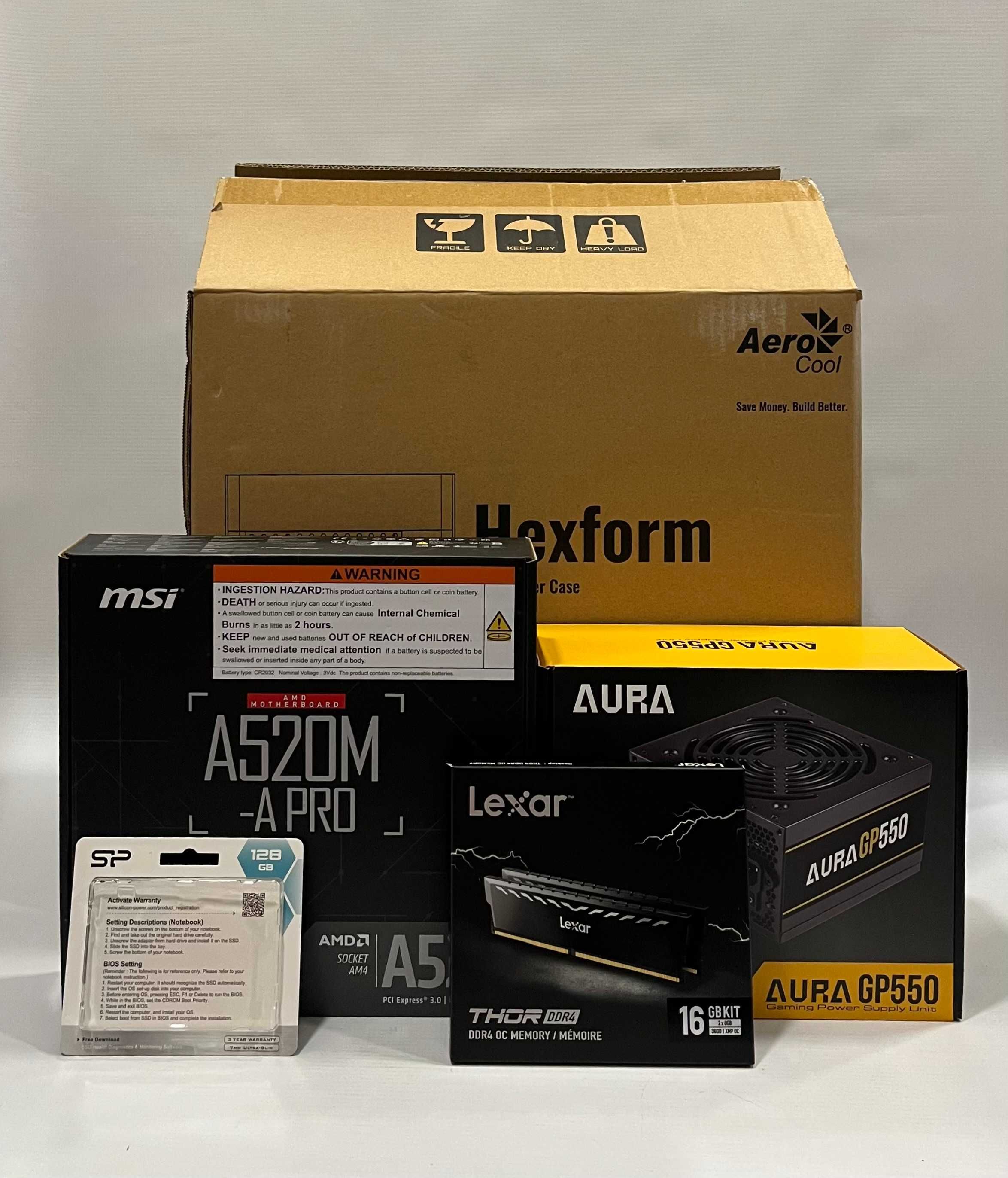 Геймърски компютър AMD Ryzen 5 2600, GTX 1070 Ti 8GB, 16GB ram