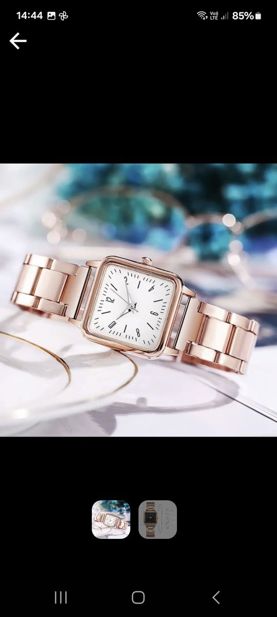 Ceas cu quartz pentru femei-Aur roz,Elegant,simplu și de lux