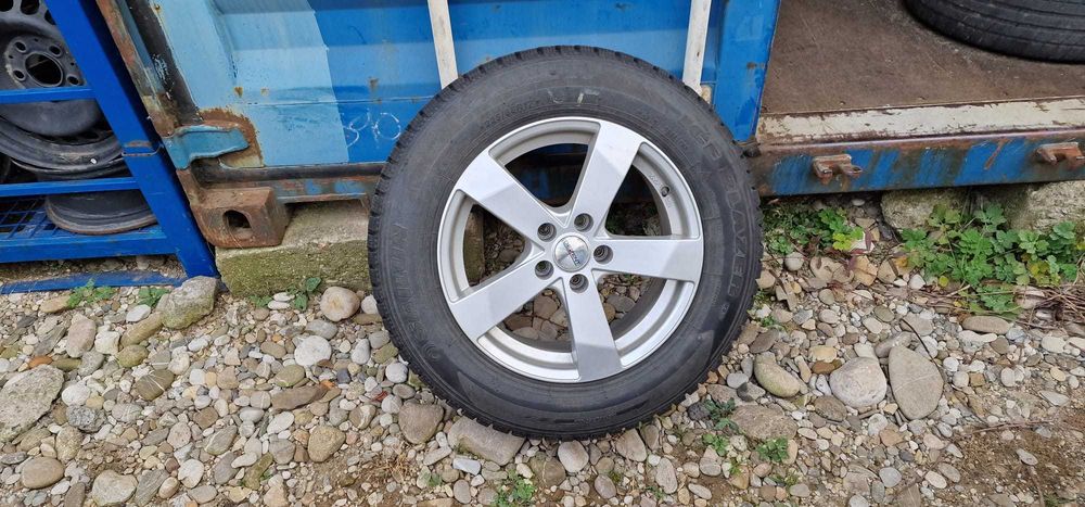 Vand anvelope iarna cu jante Denzet, 4 buc, 300 lei buc, stare buna