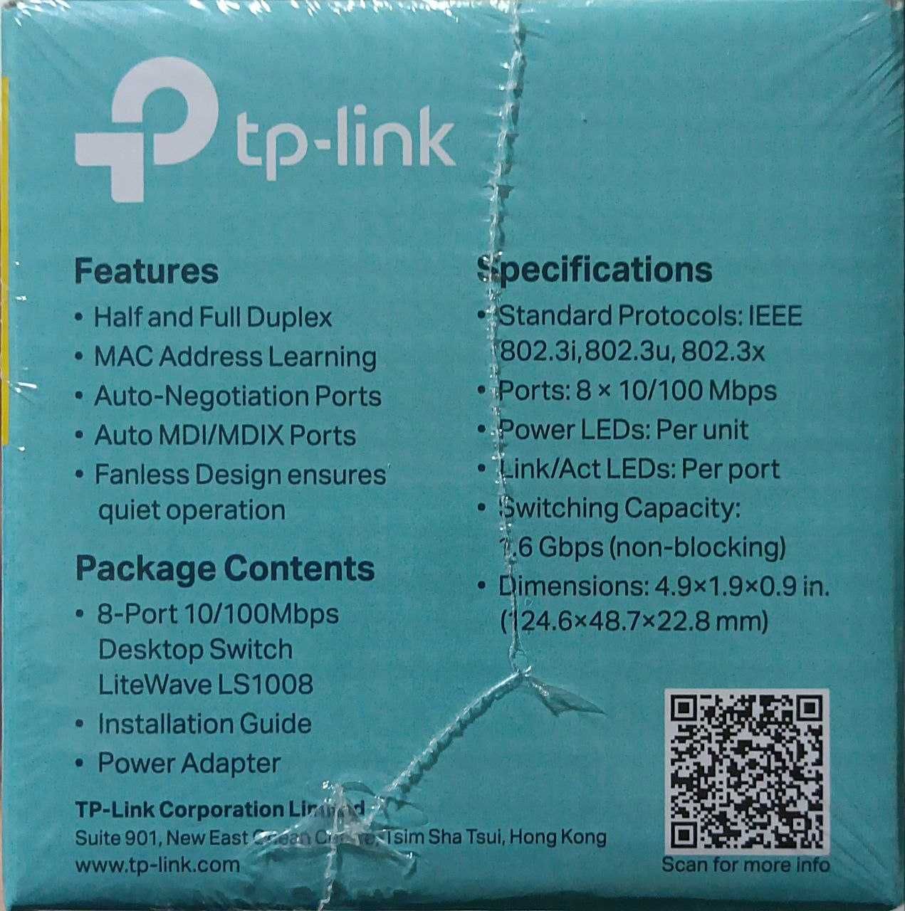 Tp-link LS1008 V1,0  8 порт HUB switch