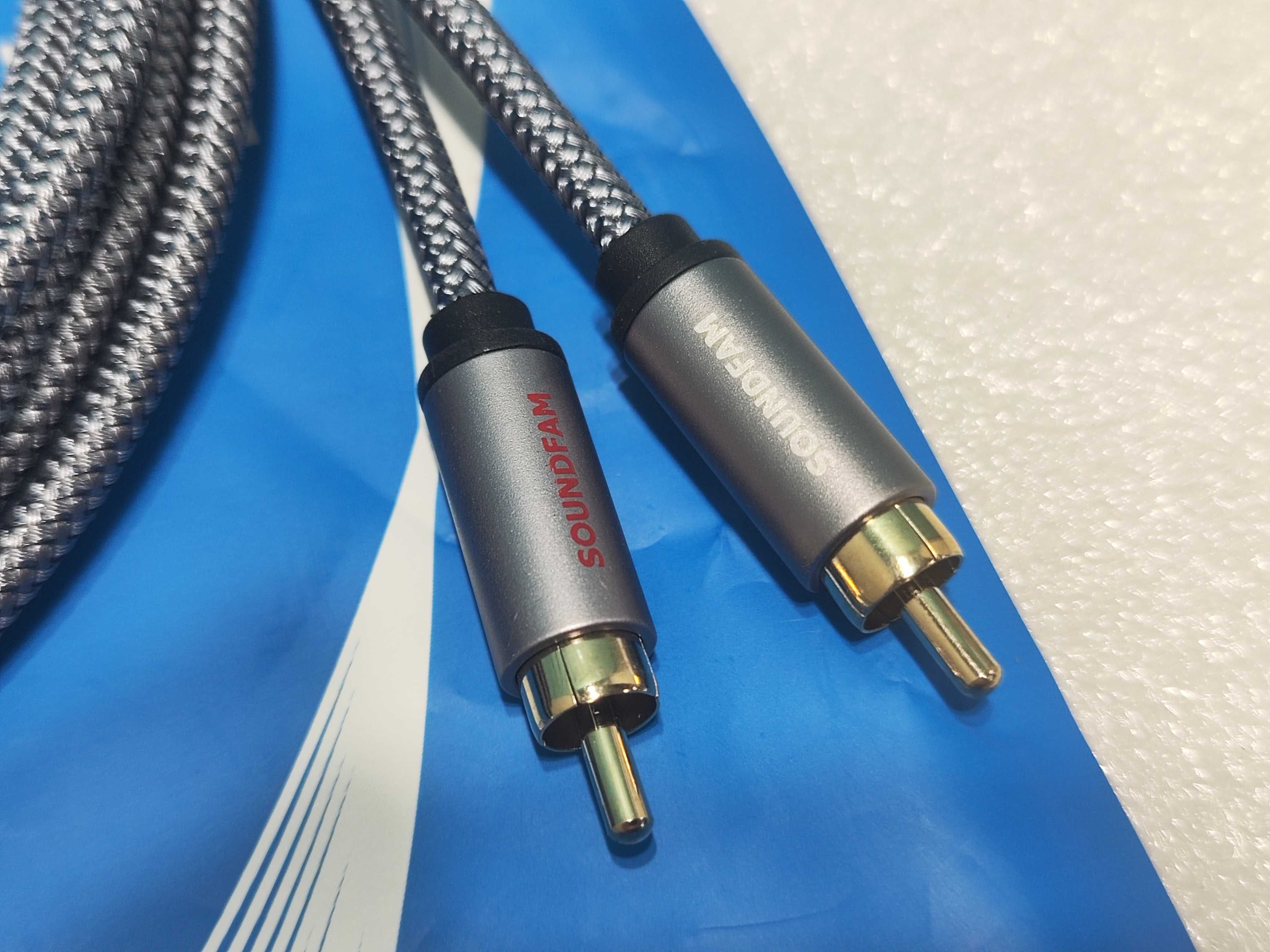 SOUNDFAM 5M стерео RCA кабел за субуфер и HiFi усилватели