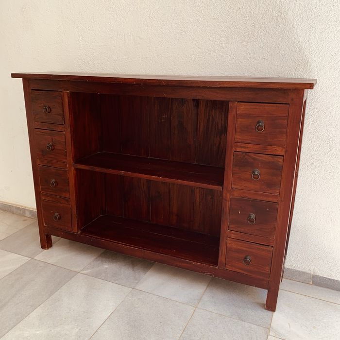 Масивен дървен шкаф – индийски стил, ръчна изработка