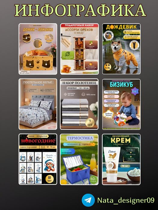 Инфографика для маркетлейсов