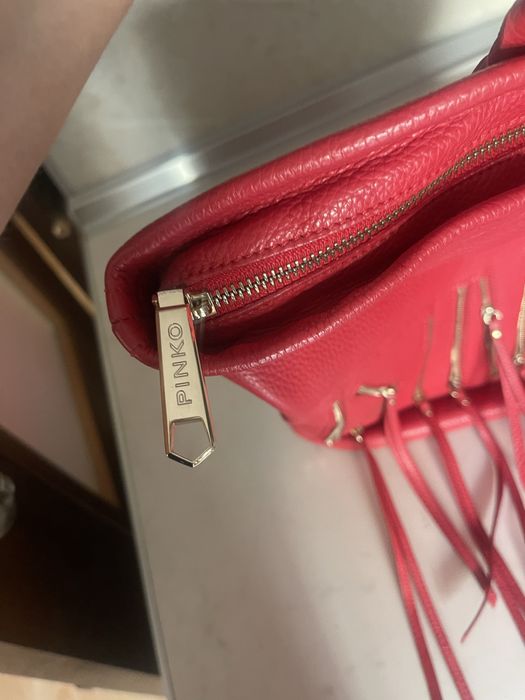 Кожена раница Pinko естествена кожа