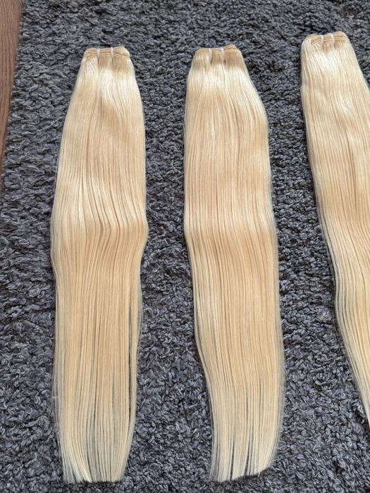 100% естествена коса / екстеншъни на треси 60см 100гр