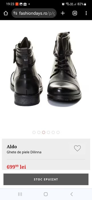 Ghete piele Aldo mas 42