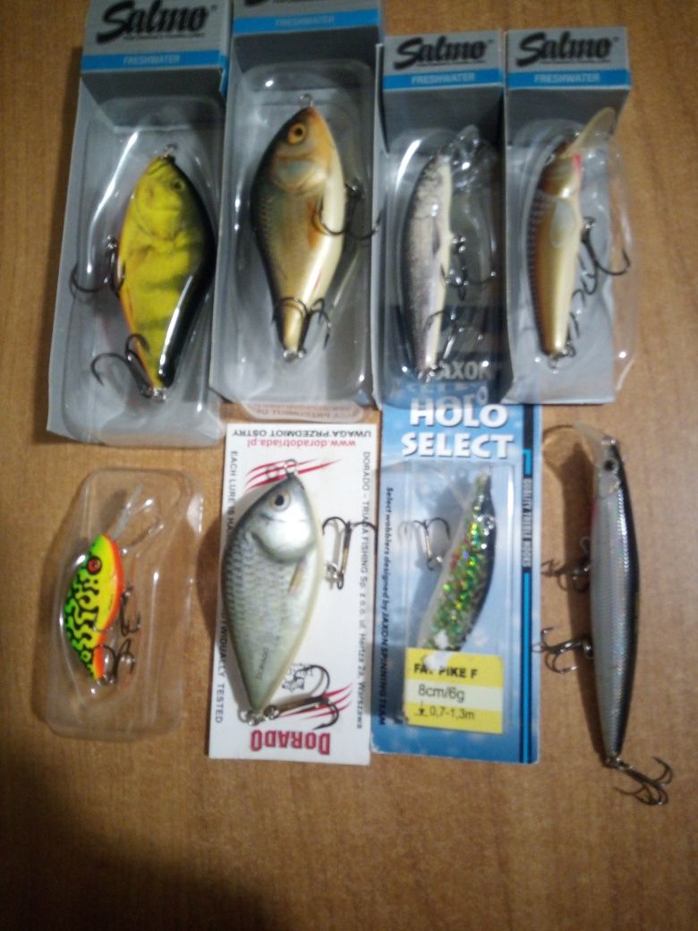 Voblere salmo, dorado, strike