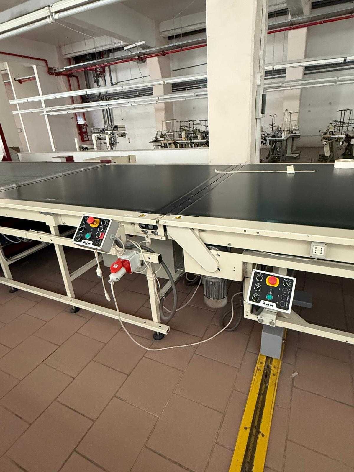 Masa croitorie conveior - manipularea automată a straturilor