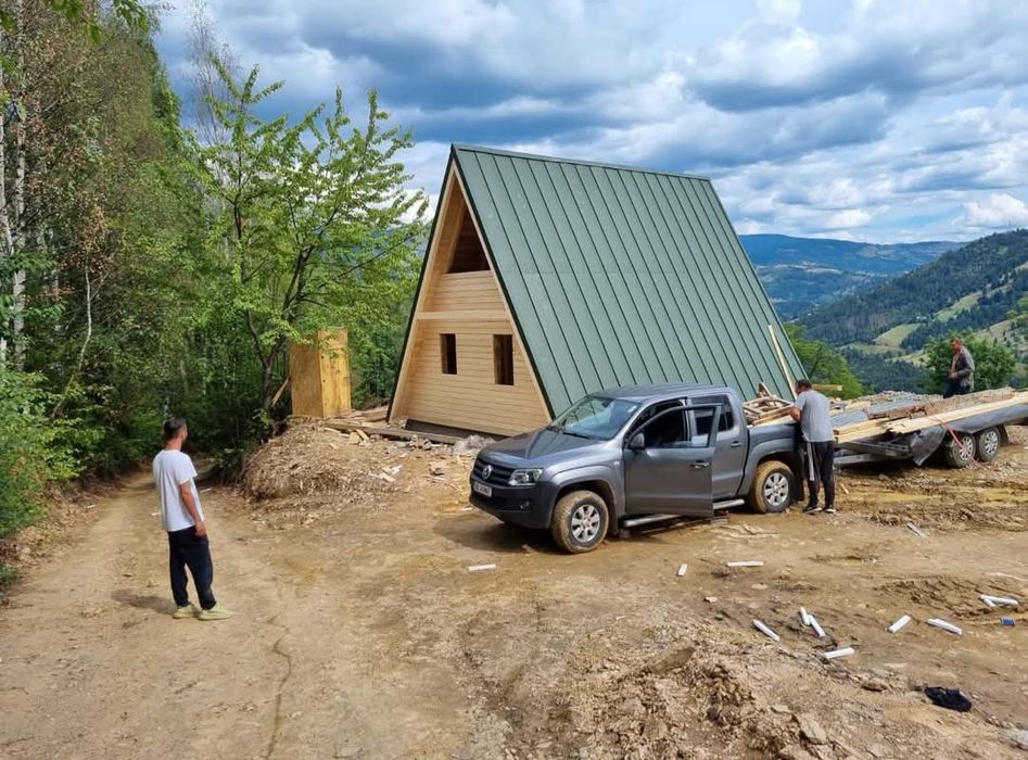 Cabane tip A frame
