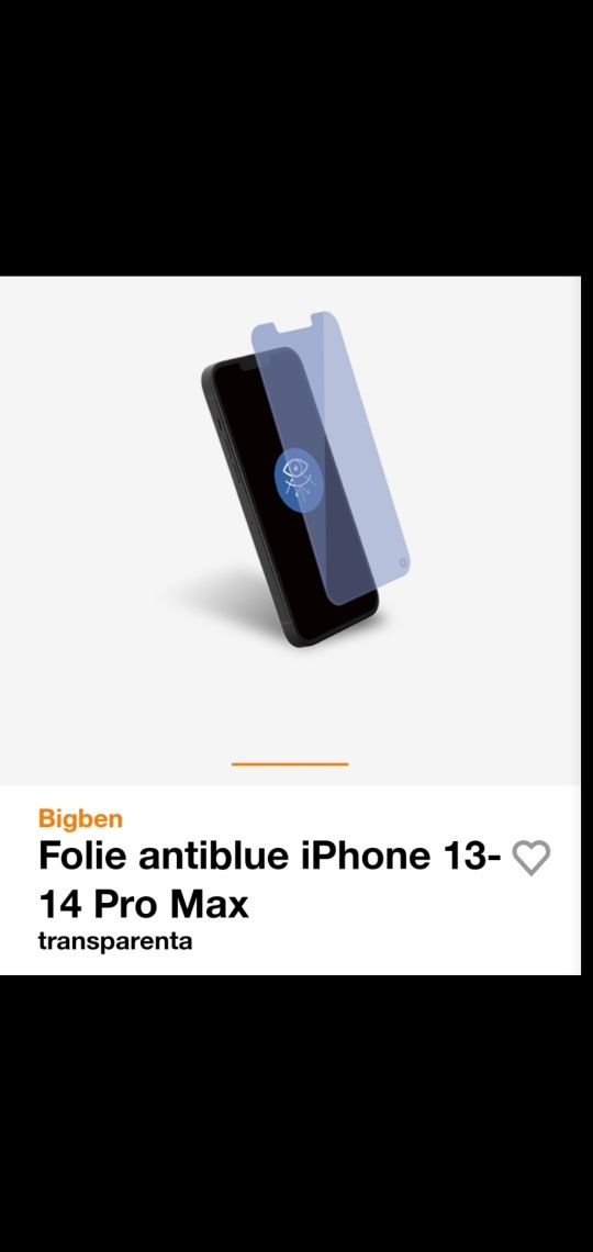 Folie iphone 13 promax-14 Plus bigben‼️