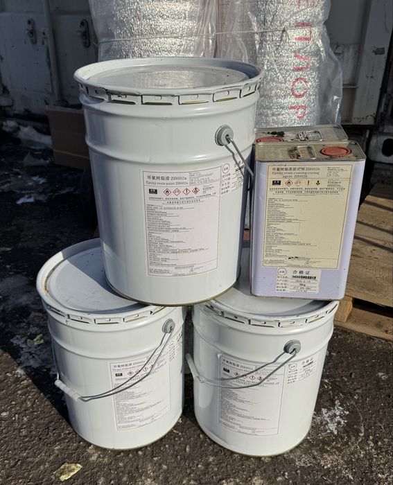 Краска эпоксидная двухкомпонентная с отвердителем 21 кг