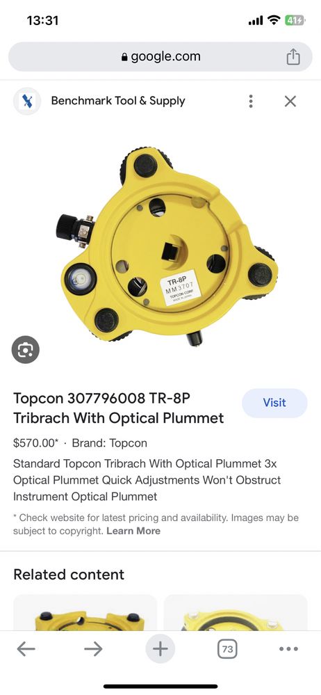 Nivela Optica - Ambaza + adaptor TOPCON TR-8P, cu vizare optica!