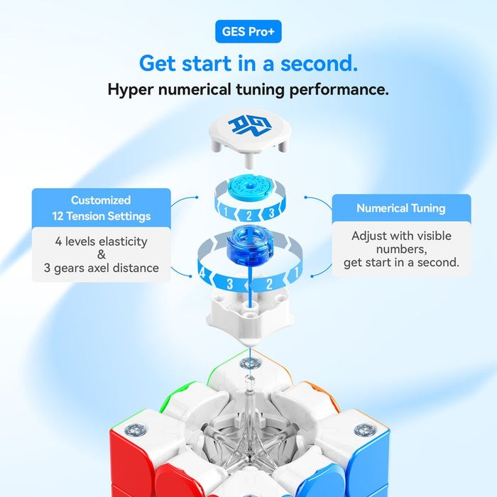Магнитный кубик Рубик GanCube, GAN356 ME, gan