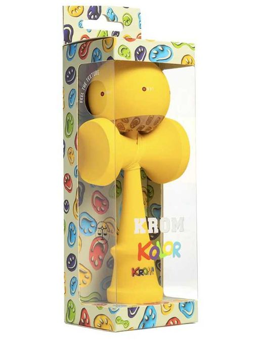 Kendama Krom Kolor Original - Verde si Galben - Nou si Ambalat