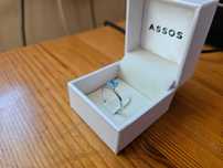 Пръстен ASSOS, светлосин топаз, чисто нов