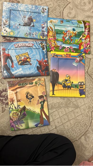 Детские фоторамки с героями мултьтфильмов (Spider-Man,Minions и др.)