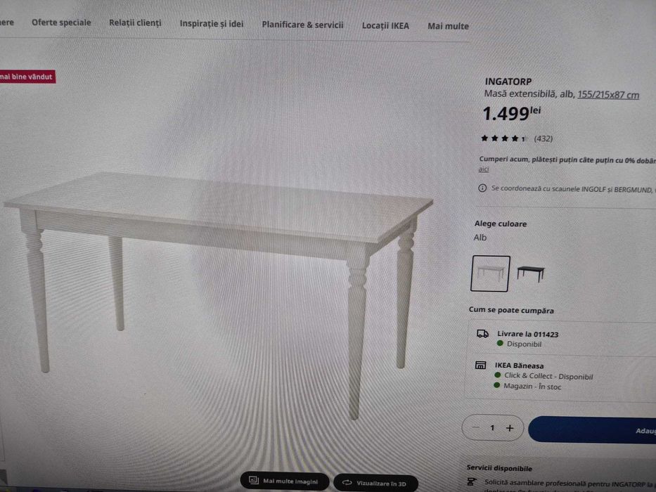 Masa de lemn  + 6 scaune de lemn