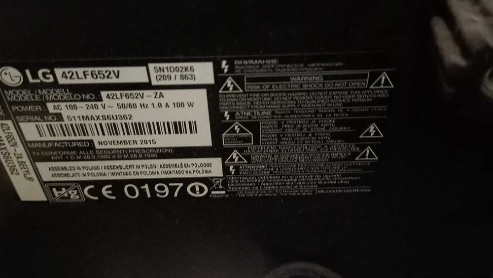 LG 42LF652V, 3D Full HD LED TV
