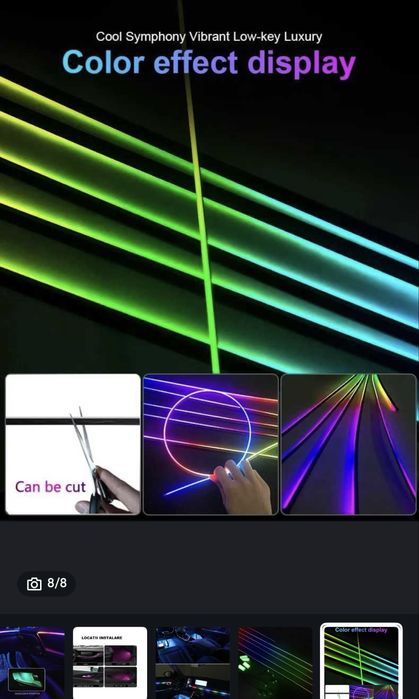 Kit lumini ambientale 18 in 1  64 culori