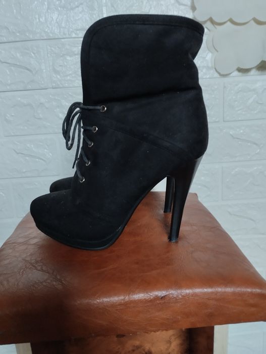 Сапоги женские замшевые