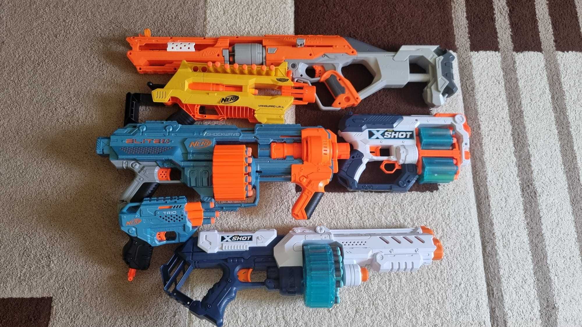 Set 6 puști NERF & X-SHOT - mai ieftin cu 400 lei