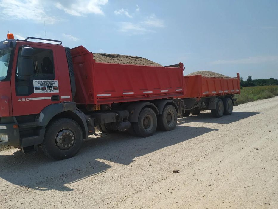 Închiriez buldoexcavator, miniexcavator, basculanta