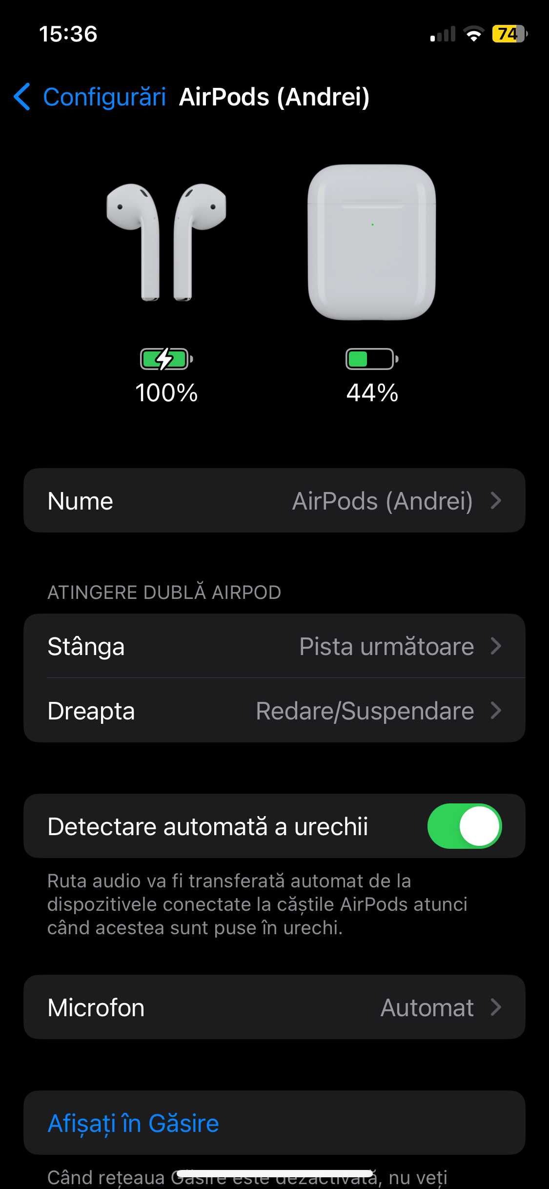 Casti AirPods Apple