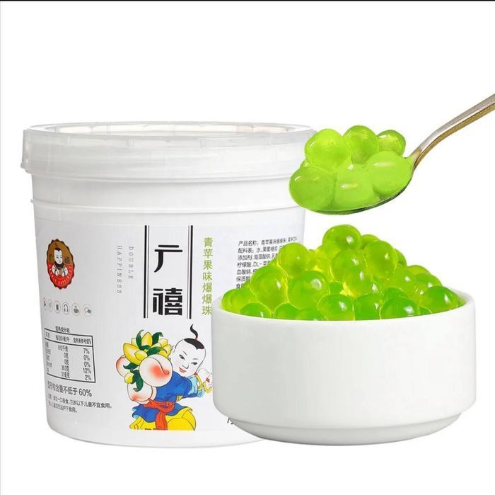 Джуз боллы Зелёное яблоко LUX 1250 гр для Bubble Tea, Джемы, Сиропы,