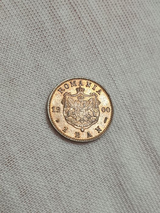 Monede romanesti 1 ban 1900, 20 lei 1930, 500 lei 1946, 10 lei 1930