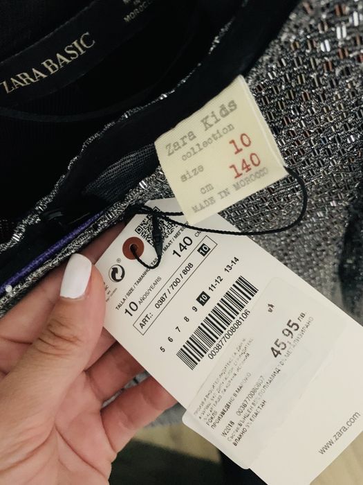 Официални рокля,туника Junona,Zara Kids