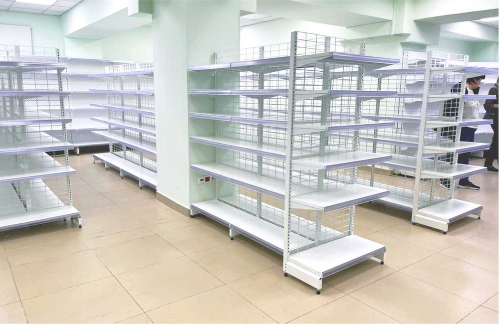 Стеллаж металлический сборный, полка стеллаж, полка металлическая asts