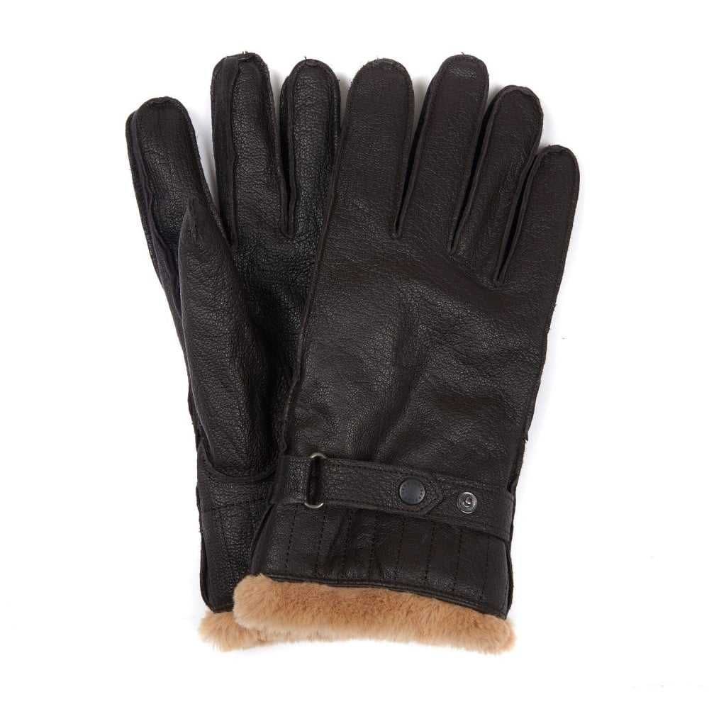 Manusi piele elegante Barbour Leather Gloves Manusi piele Barbati S-M