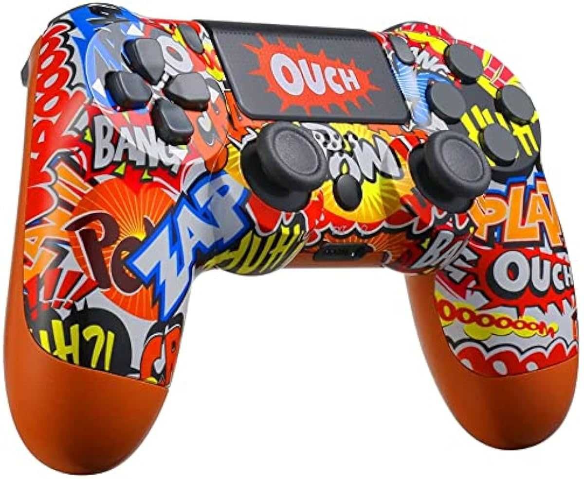 CONNYAM Безжичен контролер, съвместим с PS4