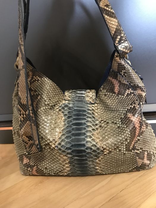 GHIBLI Revolution Genuine Python, 100% Питон чанта