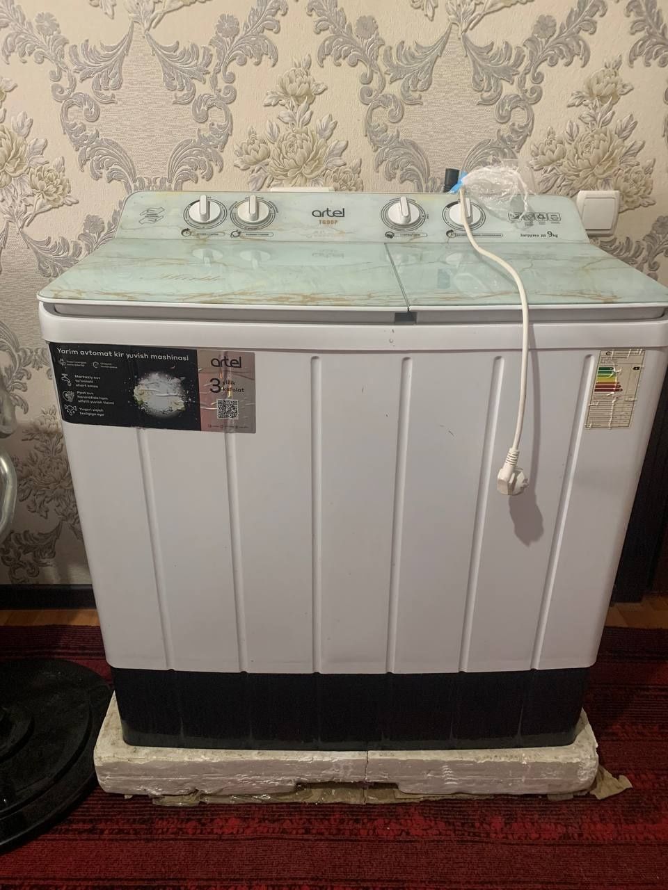 Artel kir yuvish mashinasi 9 kg