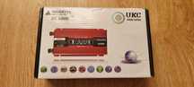 Инвертор с дисплей UKC, 12-220V, 500W, Червен