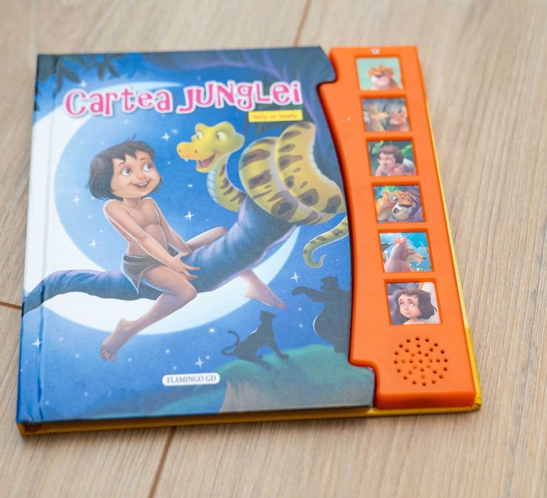Carte pentru copii Cartea junglei - cu sunete