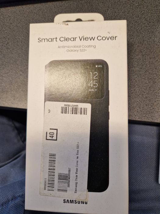 Samsung s22+ Smart clear view cover.
