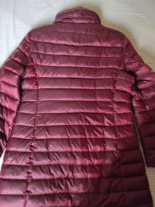 Ново дамско дълго атрактивно пухено яке в цвят бордо, ANDREWS, р-р 44