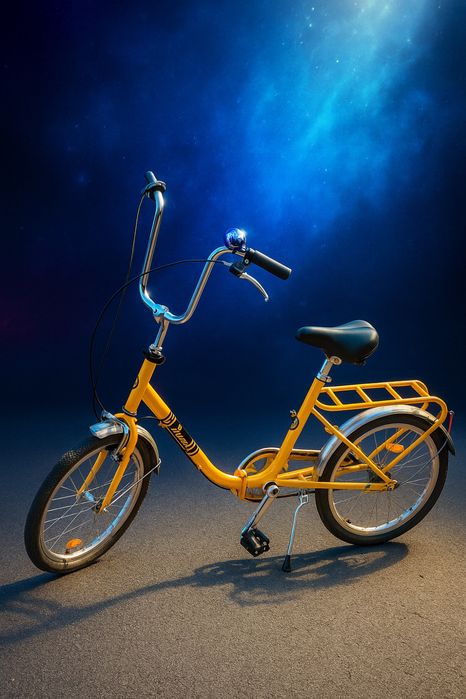 Bicicleta Pegas Pliabila Retro 3S Galben