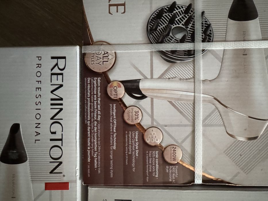 Uscator Remington PROluxe AC9140, 2400 W, 3 trepte temperatura, Alb