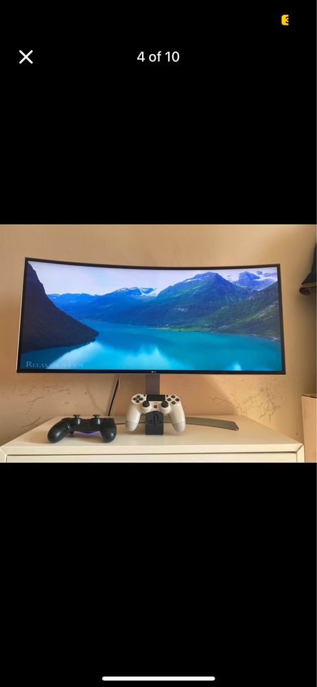 Гейминг монитор LG + PS4 500gb + 2 контролера + игри