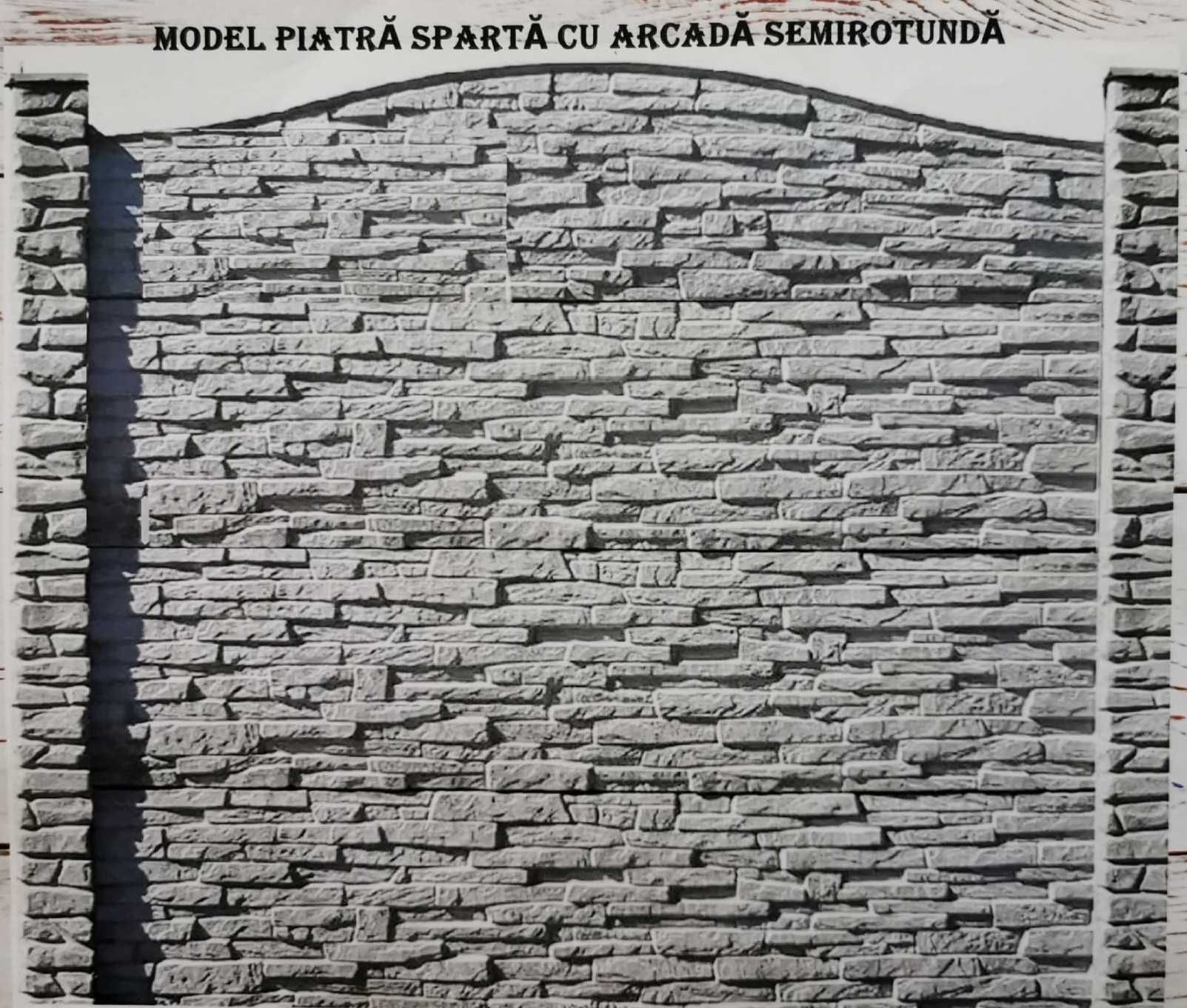 Gard din beton, placi si stalpi armati