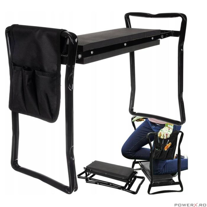 Scaun pliabil pentru atelier, 59 x 27, 5 x 49 cm, Kraft