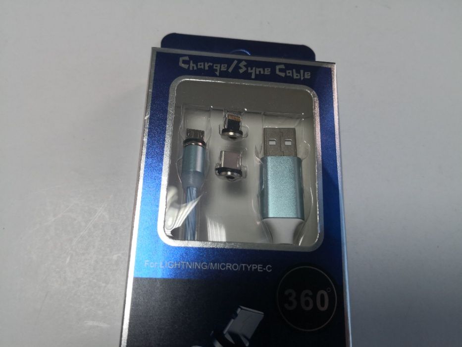 Cablu usb - iphone/micro usb/tip c magnetic