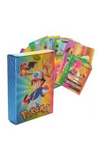 Set de 55 Carti colectionabile Pokemon, PVC, multicolor, 8.5x6cm