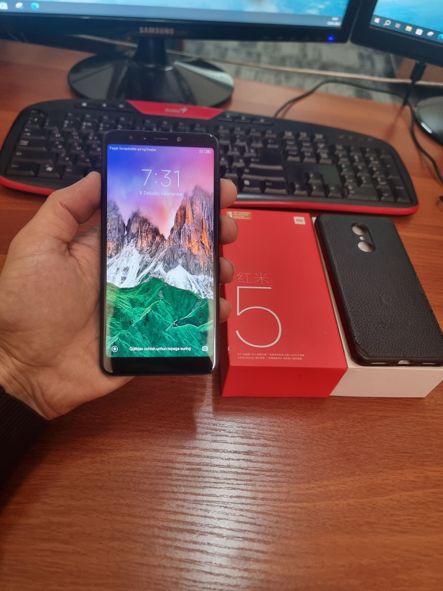 Redmi 5 3/32gb(2020)ideal ochilmagan usta kurmagan aybi yuq