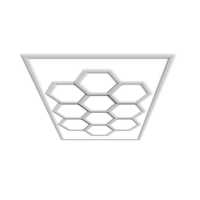 Led Hexagonal | 10 Hex + Margine | 426W | Iliuminat Garaj Detailing