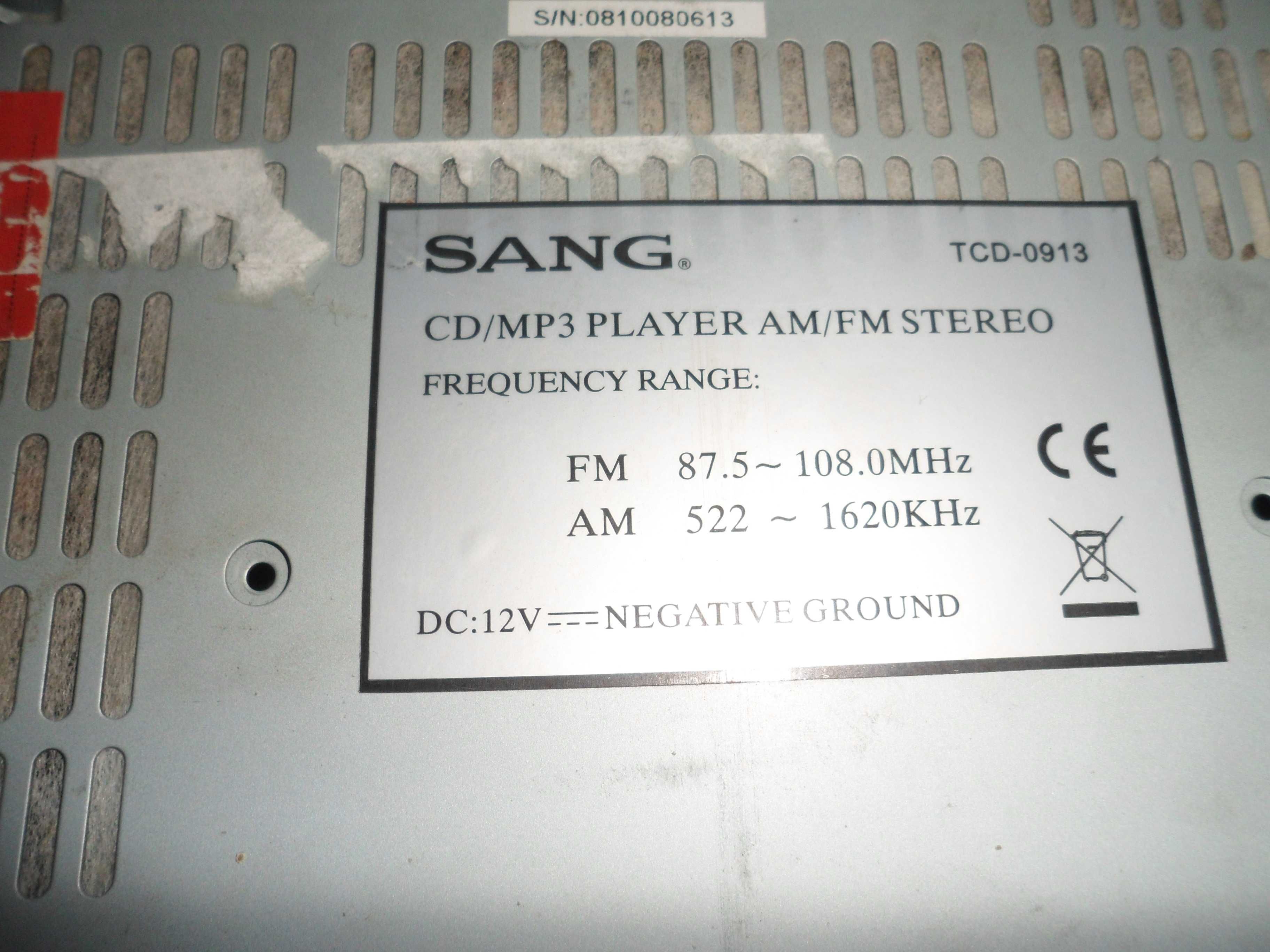 CD / MP3 Player AM/FM Stereo - SANG