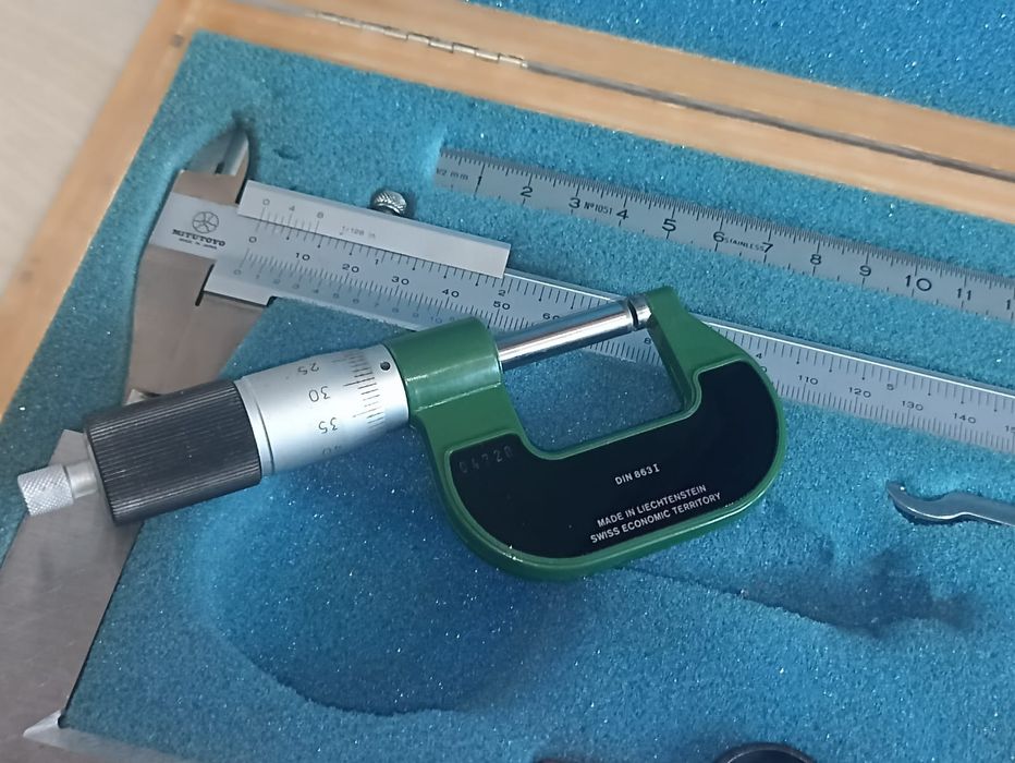 micrometru pav elvețian 0-25 șubler mitutoyo mecanic japan